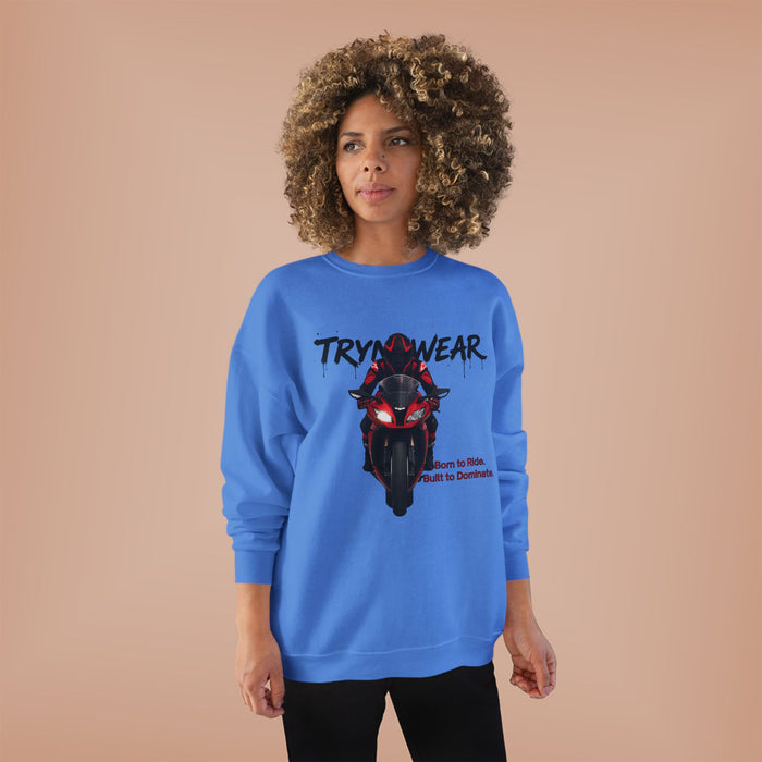 TrynxWear Motorcycle Rider Crewneck Sweatshirt