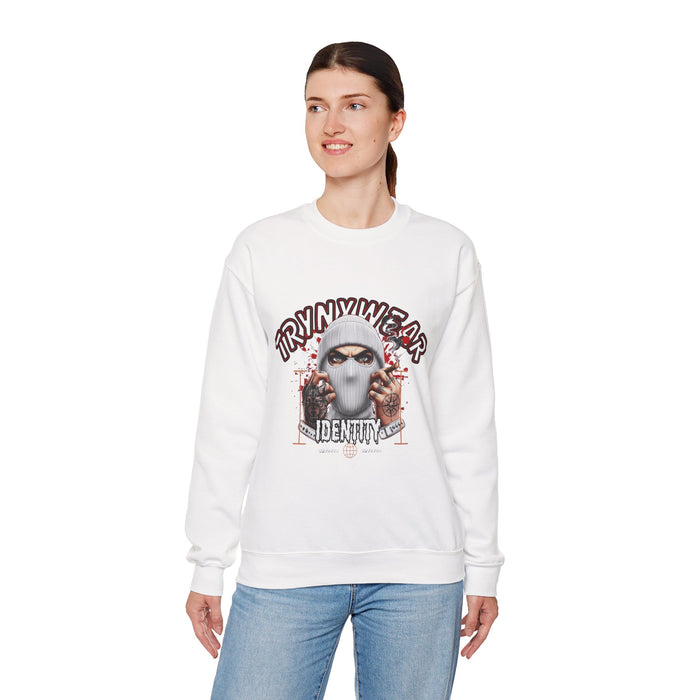 TrynxWear Crewneck Sweatshirt Masked Skull Streetwear Graphic