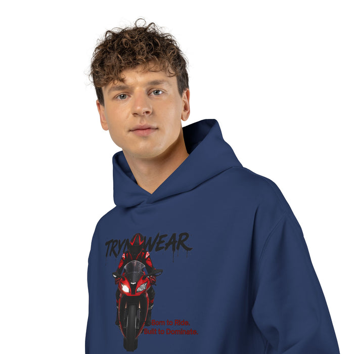 TrynxWear Motorcycle Hoodie Red Sportbike Front Graphic