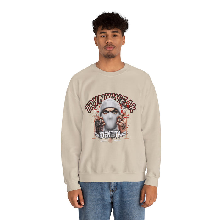 TrynxWear Crewneck Sweatshirt Masked Skull Streetwear Graphic