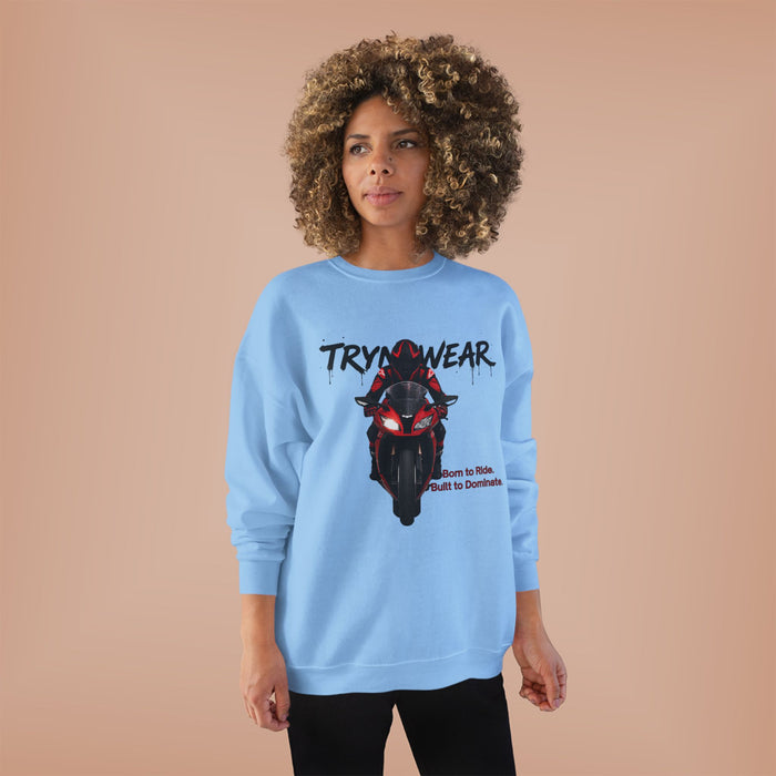 TrynxWear Motorcycle Rider Crewneck Sweatshirt