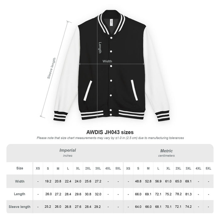 TrynxWear Red & White Varsity Jacket with Winged Logo Letterman Jacket