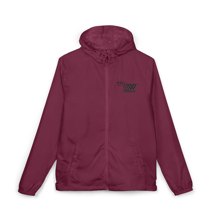 TrynxWear Windbreaker Jacket Vintage Cowboy Noir Graphic Full-Zip Hooded