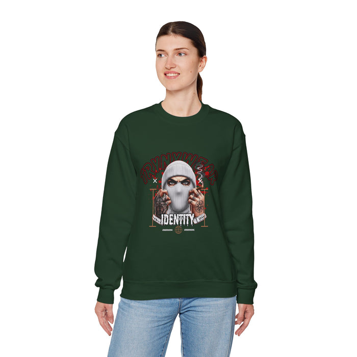TrynxWear Crewneck Sweatshirt Masked Skull Streetwear Graphic