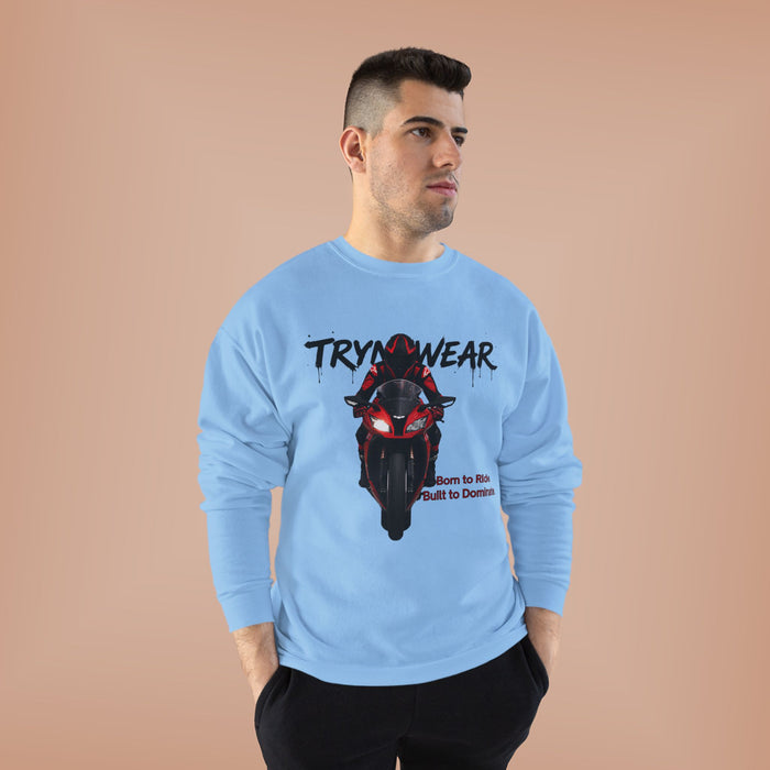 TrynxWear Motorcycle Rider Crewneck Sweatshirt