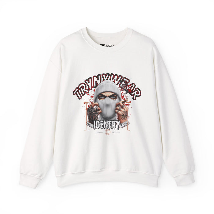 TrynxWear Crewneck Sweatshirt Masked Skull Streetwear Graphic
