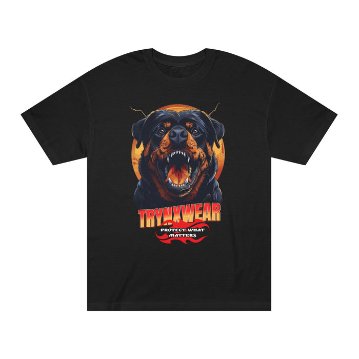 TrynxWear Rottweiler Roar Graphic Tee Vintage Dog Design
