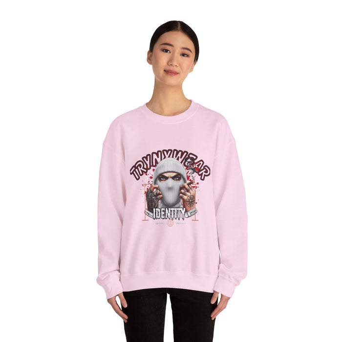 TrynxWear Crewneck Sweatshirt Masked Skull Streetwear Graphic