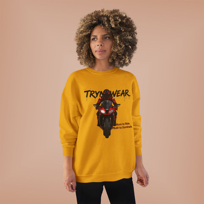 TrynxWear Motorcycle Rider Crewneck Sweatshirt