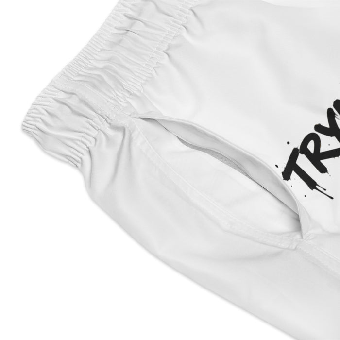 TrynxWear Motorcycle Rider Swim Trunks Red Sportbike Graphic