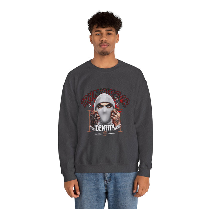TrynxWear Crewneck Sweatshirt Masked Skull Streetwear Graphic