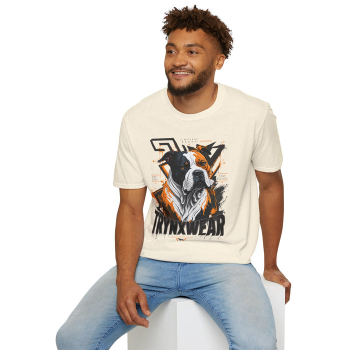 TrynxWear Boxer Dog Graphic T-Shirt Bold Urban Pet Portrait Tee
