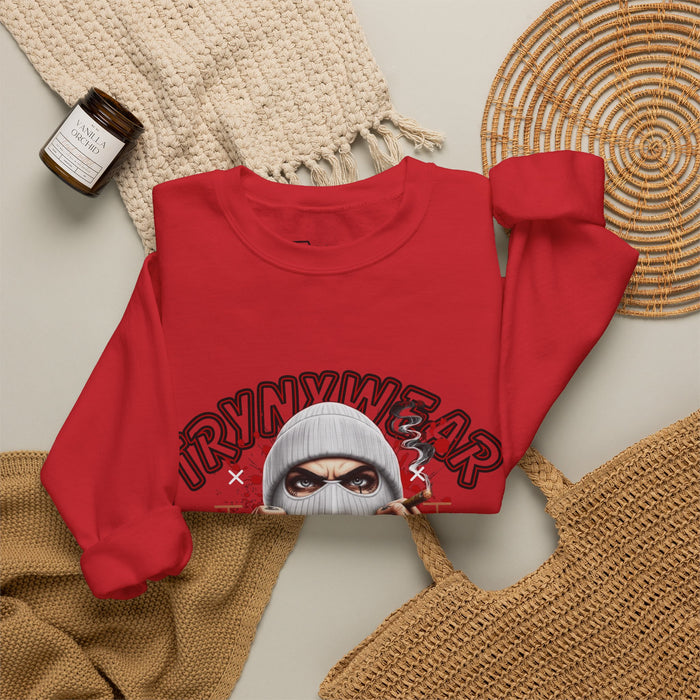 TrynxWear Crewneck Sweatshirt Masked Skull Streetwear Graphic