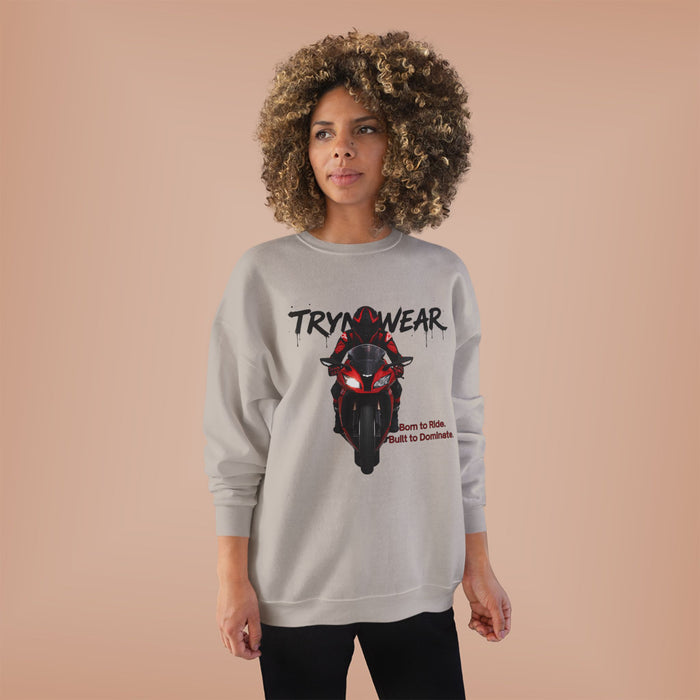 TrynxWear Motorcycle Rider Crewneck Sweatshirt