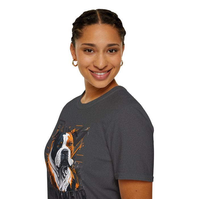 TrynxWear Boxer Dog Graphic T-Shirt Bold Urban Pet Portrait Tee