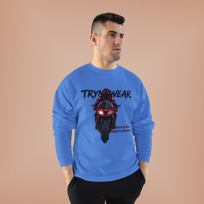 TrynxWear Motorcycle Rider Crewneck Sweatshirt
