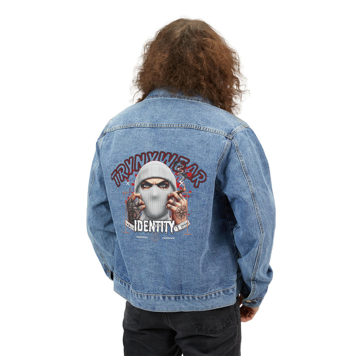 TrynxWear Denim Jacket Identity Graphic Back Patch