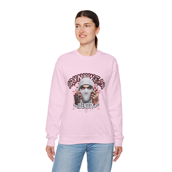TrynxWear Crewneck Sweatshirt Masked Skull Streetwear Graphic