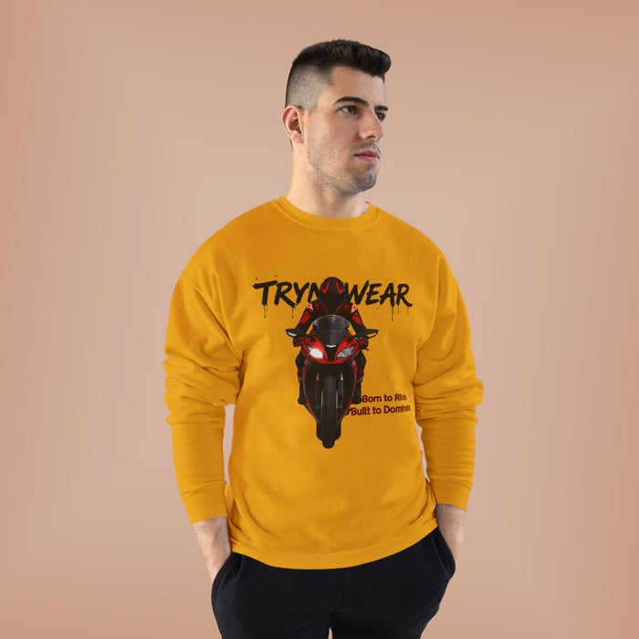 TrynxWear Motorcycle Rider Crewneck Sweatshirt