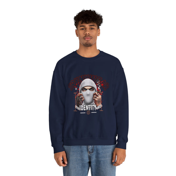 TrynxWear Crewneck Sweatshirt Masked Skull Streetwear Graphic