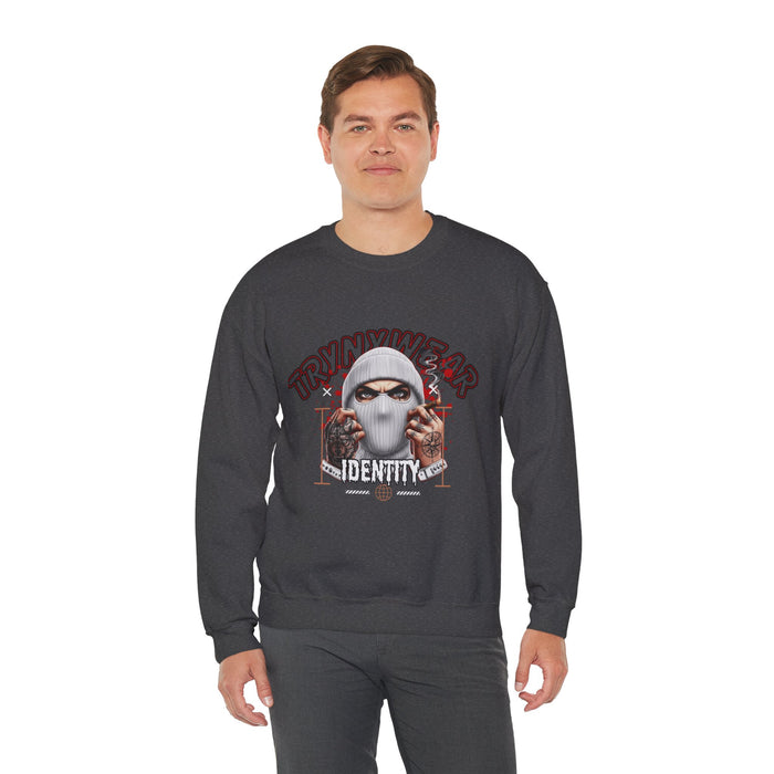 TrynxWear Crewneck Sweatshirt Masked Skull Streetwear Graphic