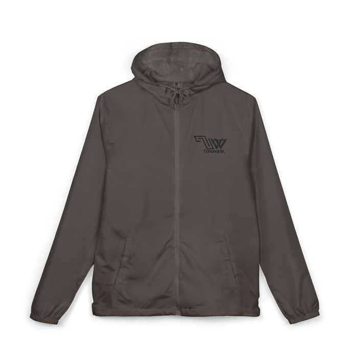 TrynxWear Windbreaker Jacket Vintage Cowboy Noir Graphic Full-Zip Hooded