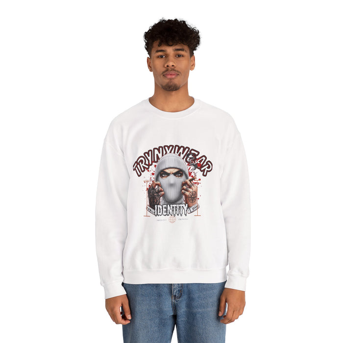 TrynxWear Crewneck Sweatshirt Masked Skull Streetwear Graphic