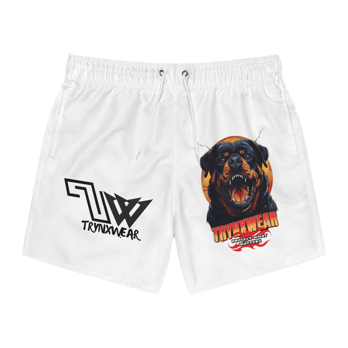 TRYNXWEAR Rottweiler Graphic Swim Trunks