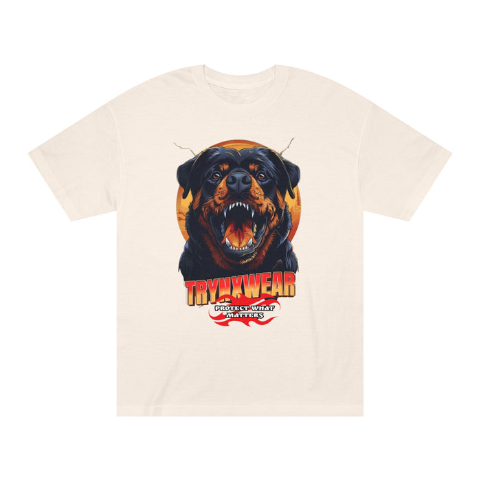 TrynxWear Rottweiler Roar Graphic Tee Vintage Dog Design