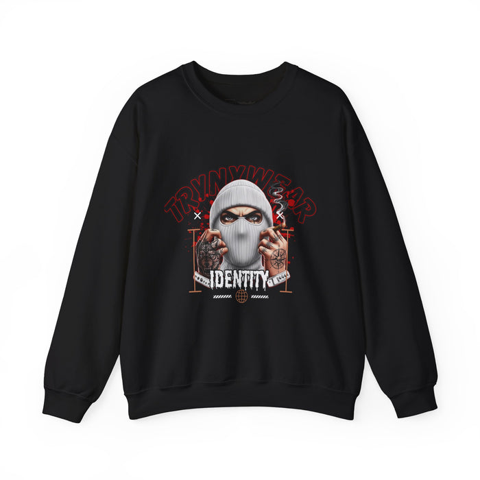 TrynxWear Crewneck Sweatshirt Masked Skull Streetwear Graphic