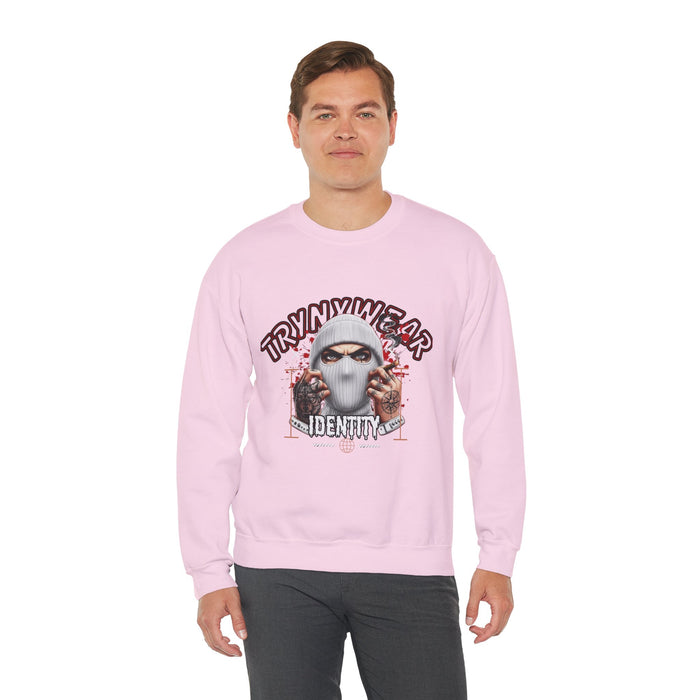 TrynxWear Crewneck Sweatshirt Masked Skull Streetwear Graphic