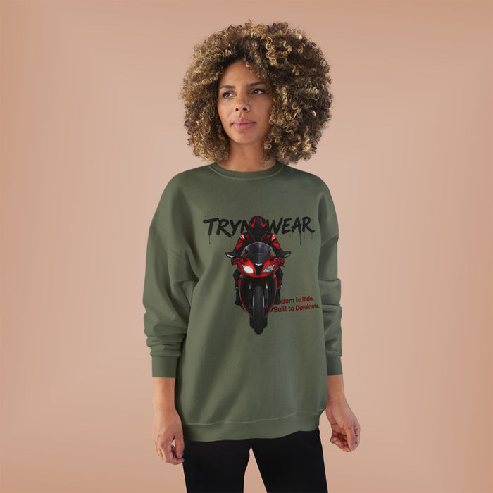 TrynxWear Motorcycle Rider Crewneck Sweatshirt