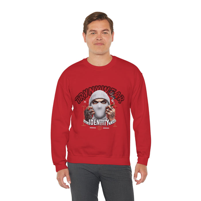 TrynxWear Crewneck Sweatshirt Masked Skull Streetwear Graphic