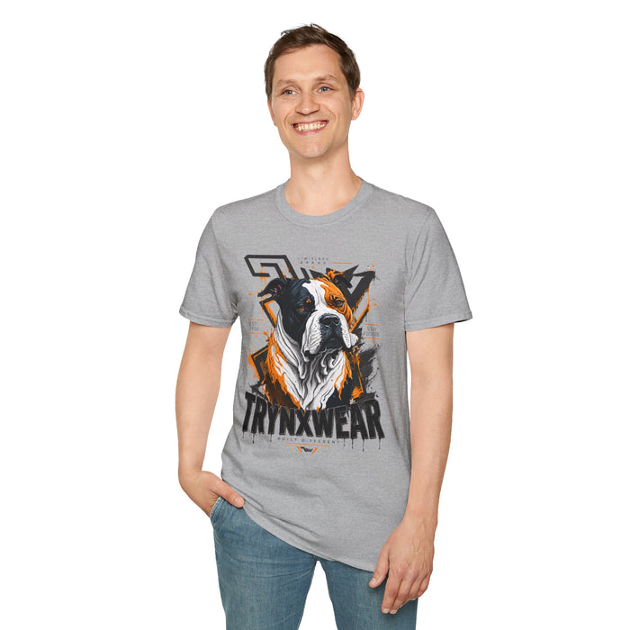 TrynxWear Boxer Dog Graphic T-Shirt Bold Urban Pet Portrait Tee