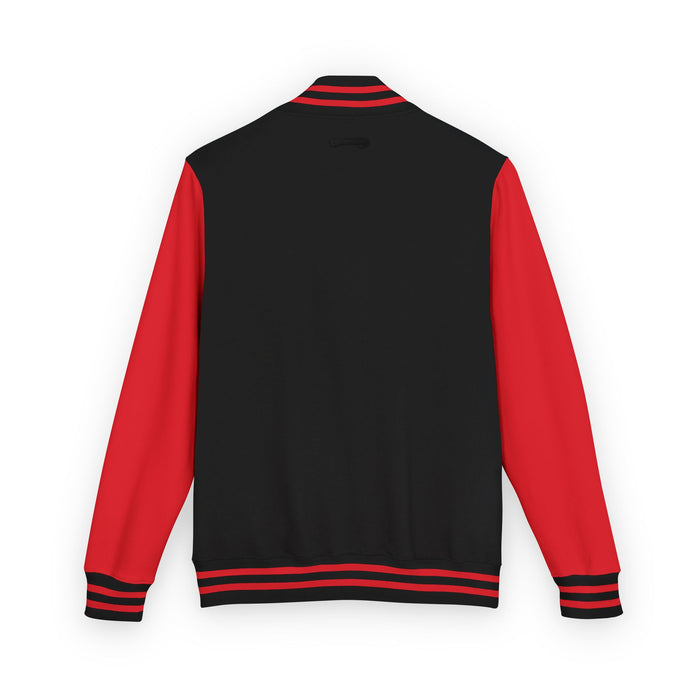 TrynxWear Red & White Varsity Jacket with Winged Logo Letterman Jacket