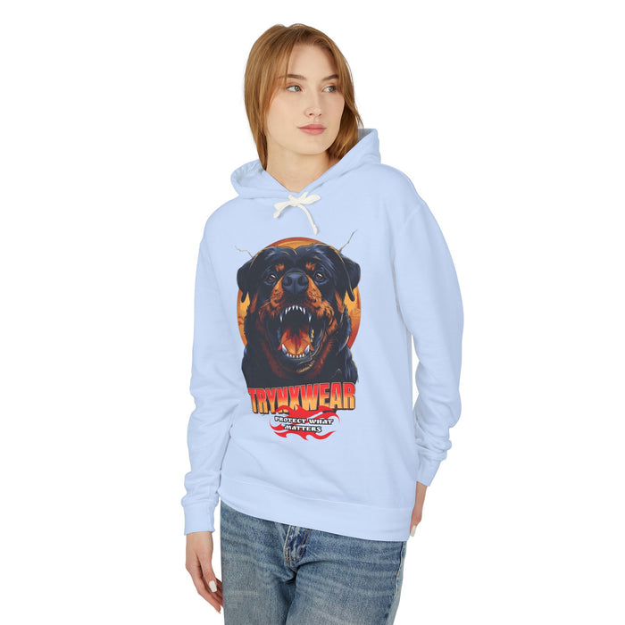 TrynxWear Rottweiler Graphic Hoodie Vintage Dog Head Sweatshirt