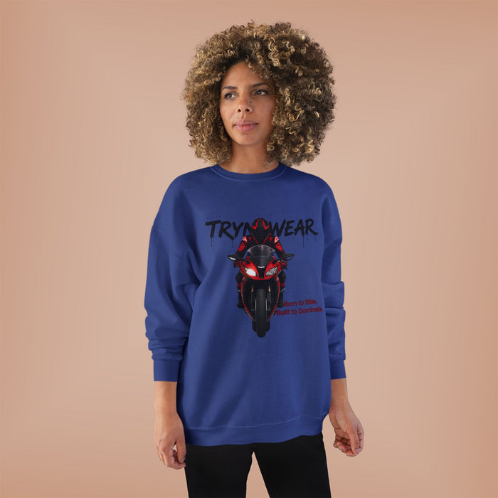 TrynxWear Motorcycle Rider Crewneck Sweatshirt