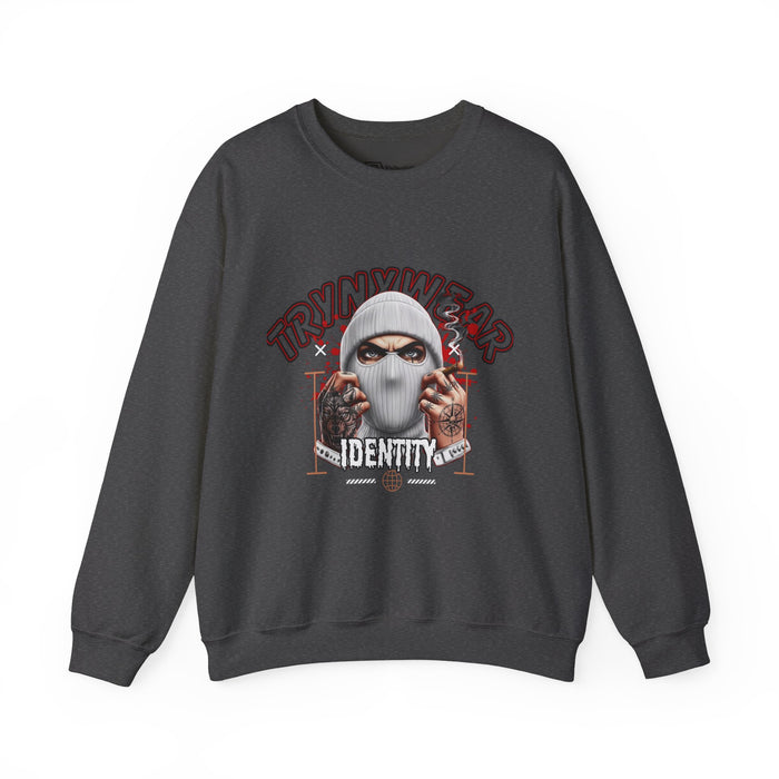TrynxWear Crewneck Sweatshirt Masked Skull Streetwear Graphic