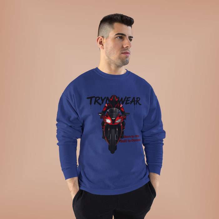 TrynxWear Motorcycle Rider Crewneck Sweatshirt