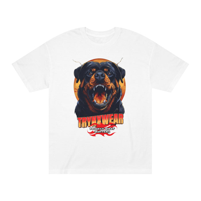 TrynxWear Rottweiler Roar Graphic Tee Vintage Dog Design