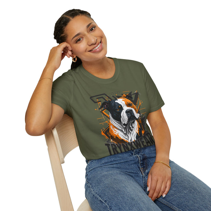 TrynxWear Boxer Dog Graphic T-Shirt Bold Urban Pet Portrait Tee