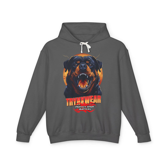 TrynxWear Rottweiler Graphic Hoodie Vintage Dog Head Sweatshirt
