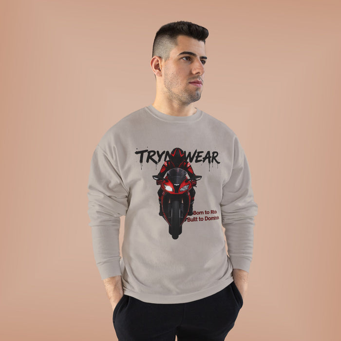 TrynxWear Motorcycle Rider Crewneck Sweatshirt