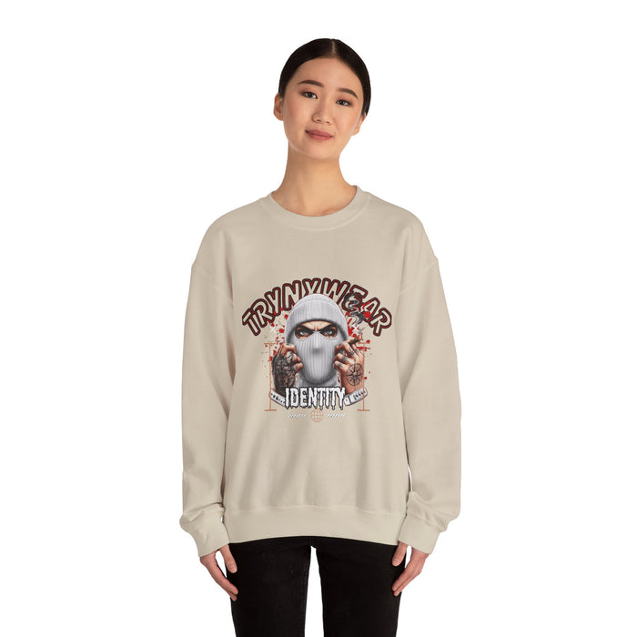 TrynxWear Crewneck Sweatshirt Masked Skull Streetwear Graphic
