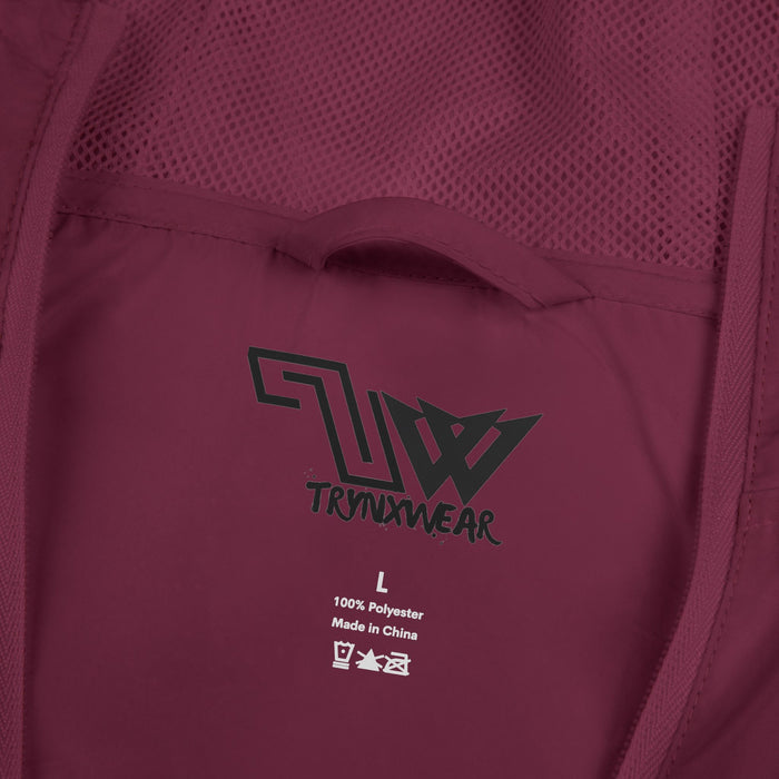 TrynxWear Windbreaker Jacket Vintage Cowboy Noir Graphic Full-Zip Hooded