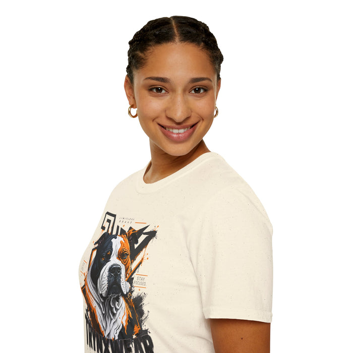 TrynxWear Boxer Dog Graphic T-Shirt Bold Urban Pet Portrait Tee