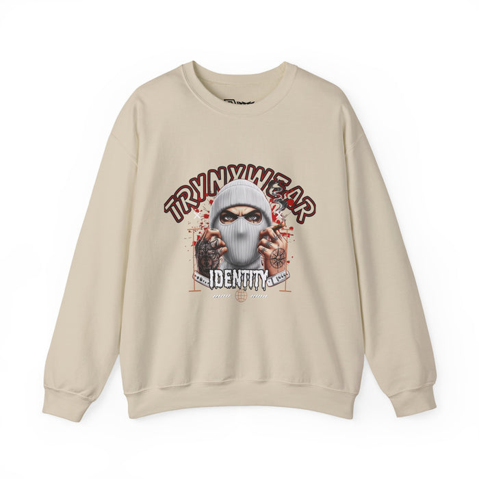 TrynxWear Crewneck Sweatshirt Masked Skull Streetwear Graphic