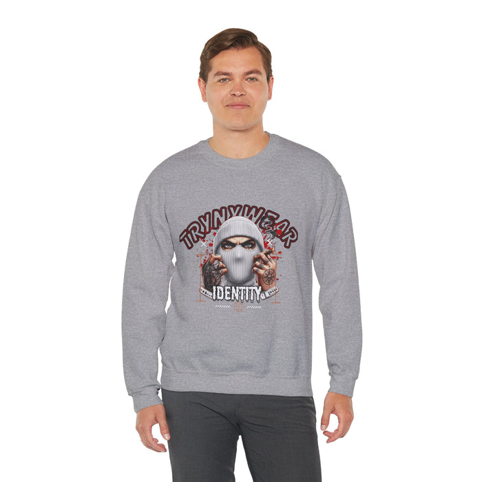 TrynxWear Crewneck Sweatshirt Masked Skull Streetwear Graphic