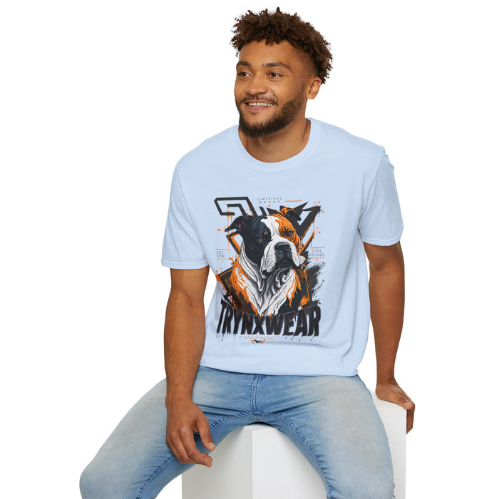 TrynxWear Boxer Dog Graphic T-Shirt Bold Urban Pet Portrait Tee