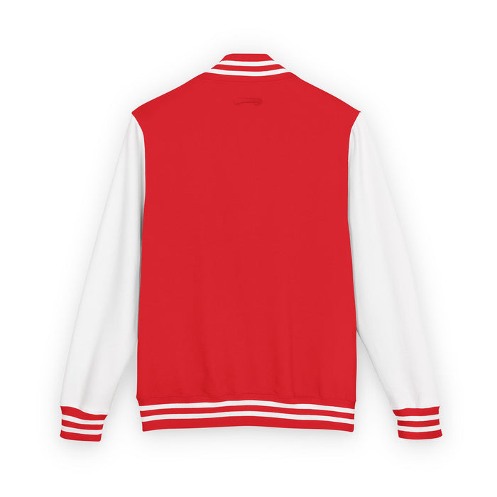 TrynxWear Red & White Varsity Jacket with Winged Logo Letterman Jacket